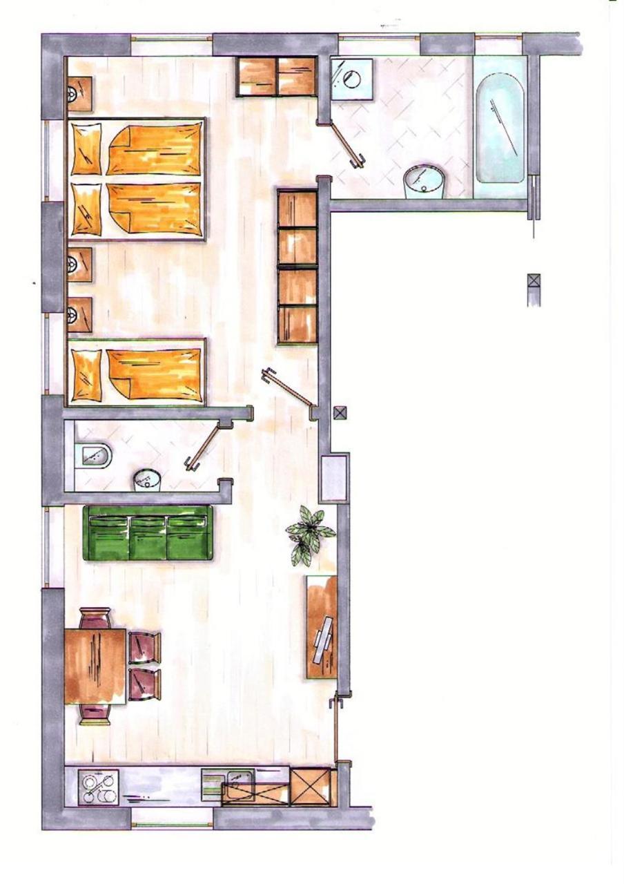 Oeko-Appartements Fallhaus 포르슈타우 객실 사진